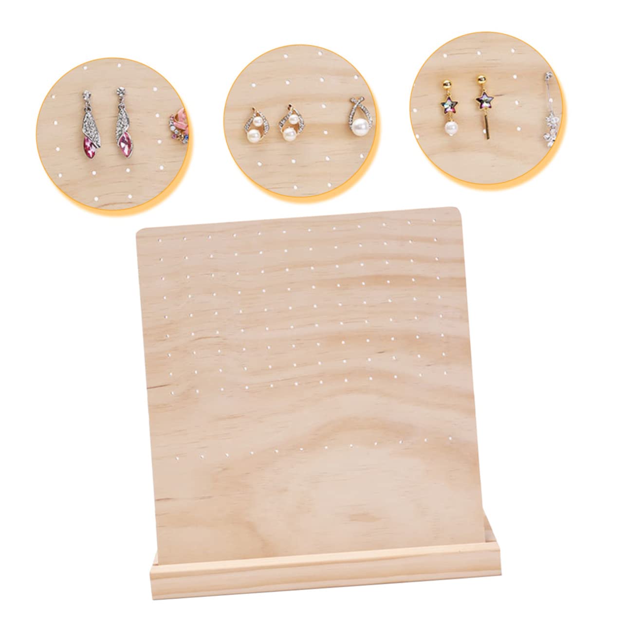 Espositore Orecchini in Legno, Portaorecchini da Appoggio Elegante