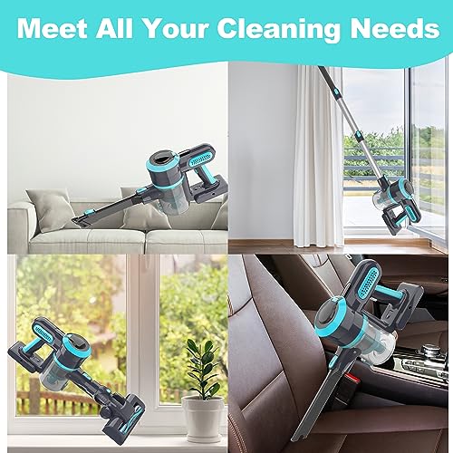 Ziraukon Cordless Vacuum Cleaner, 25Kpa Stick Vacuum Cordless Rechargeable 2200Mah Vacuum Cleaners For Home, Max 45Mins Runtime Handheld Vacuum Lightweight And Portable Vacuum Cleaner For Pet Hair And Carpet thumb #6