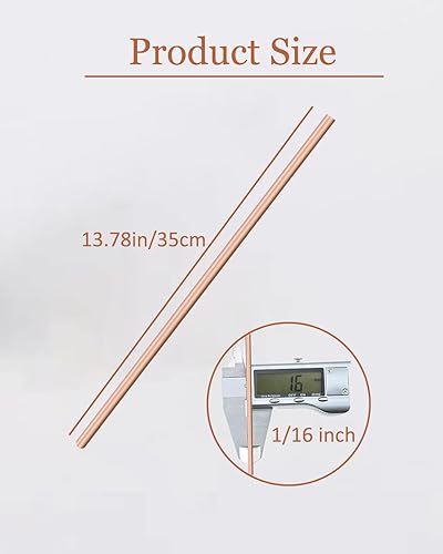 Miniatura 7 de 20 varillas de soldadura de cobre, varillas de soldadura de 113 x 14 pulgadas, soldadura de cobre para tubos de cobre, manualidades de cobre,
