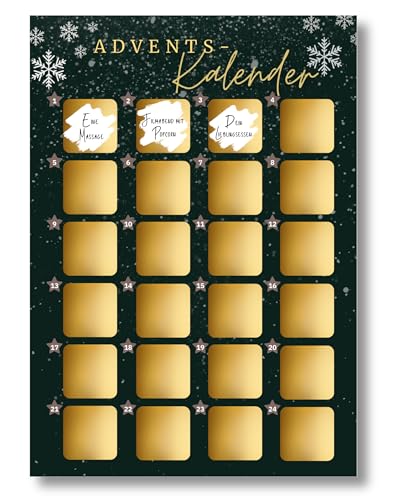 Adventskalender 2025 für Paare zum Rubbeln in DIN A3 - DIY Kalender zum...