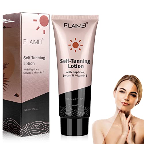 LOPHE Self Tan Body Cream, Premium Sunbed Tanning Accelerator, Longlasting Moisturizing Sunless Tanning Lotion