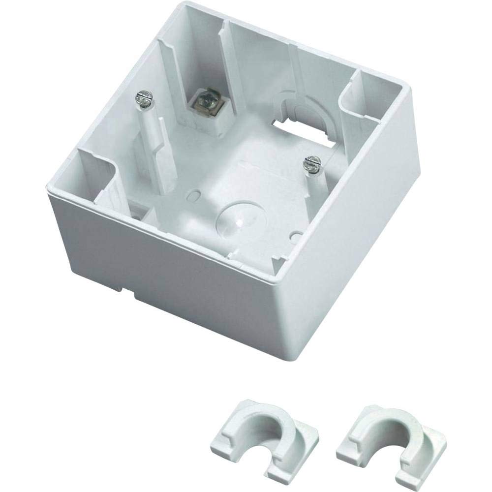 Kopp Surface-Mounted Casing for Flush-Mounted Switch, Classic, Arctic White