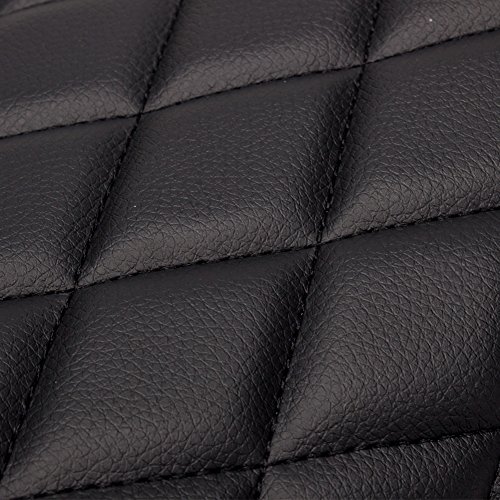 Triclicks Universal Motorcycle Retro Diamond Flat Brat Style Cafe Racer Seat for Honda CB CL Retro Yamaha SR XJ Suzuki GS (Black)
