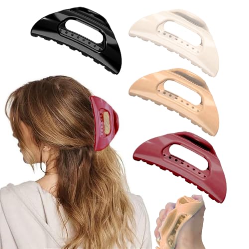 Pinzas para cabello en silicona multicolor Cozy Cloud, pack de 4 unidades miniatura 2