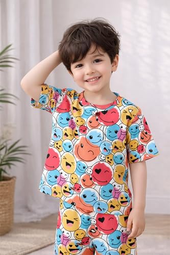 Image of Fashion Dream Boys Cotton Blend Printed Co-ord Set|clothing set for kids|Combo set