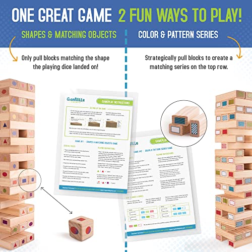 image for Giantville Giant Tumbling Timber Toy - Premium Pine Wood Life-Size Blo