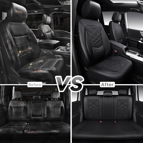 CAR PASS Nappa Lumbar Support Covers
