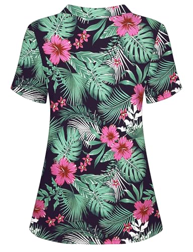 Image of Cucuchy Womens V Neck Golf Polo Shirts Moisture Wicking Sports Workout Tops