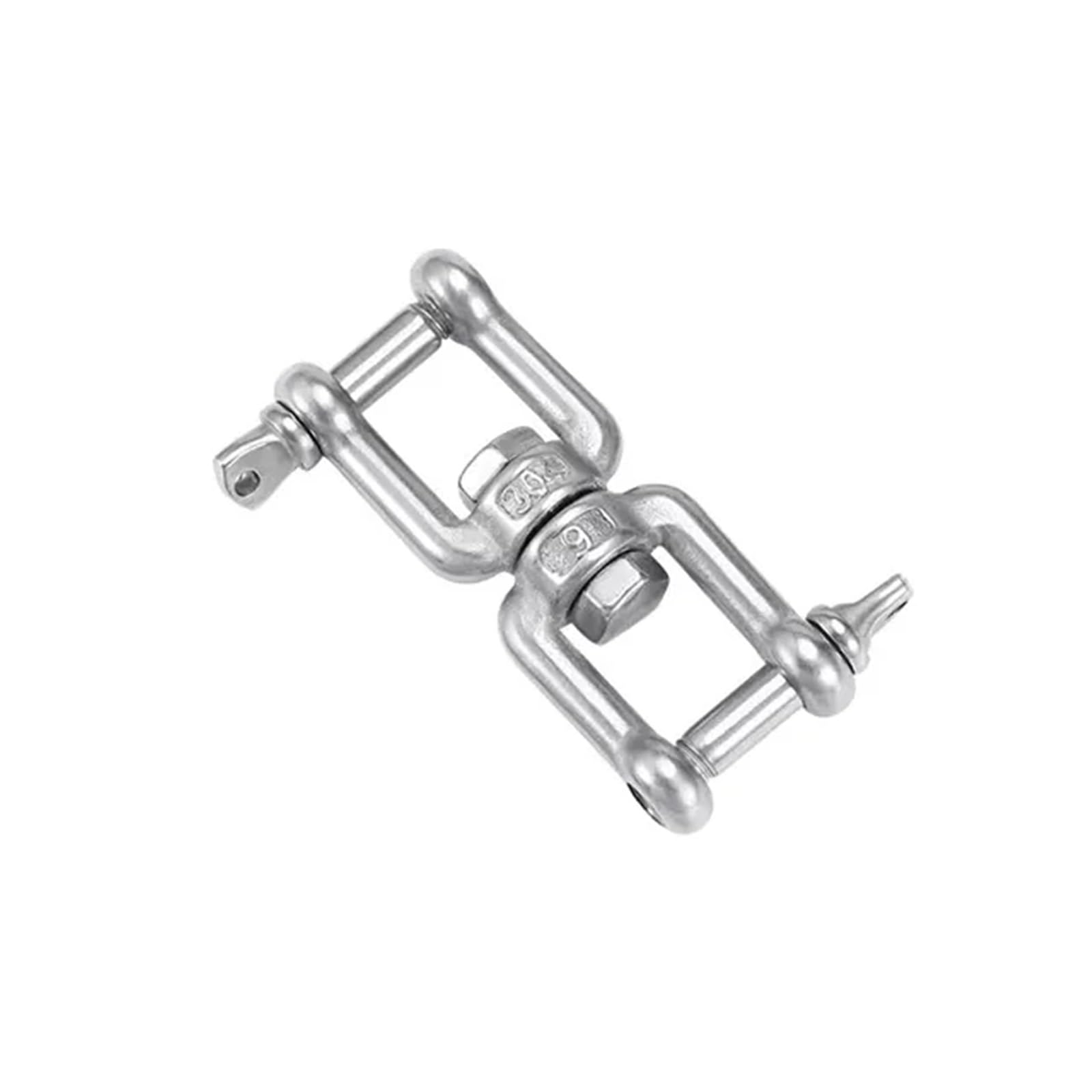 304 Stainless Steel Shackle Swivel Eye Hook Ring Connector for Hanging Chair Swing Sand Bag Yoga Hammock(Color03,M5)