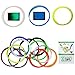 3D Pen Filament Refills - ABS 1.75mm filament pack - 14 different colors - 2 glow in dark - 280 Linear Feet Quality filament 3d pen - Bonus STENCIL EBOOK