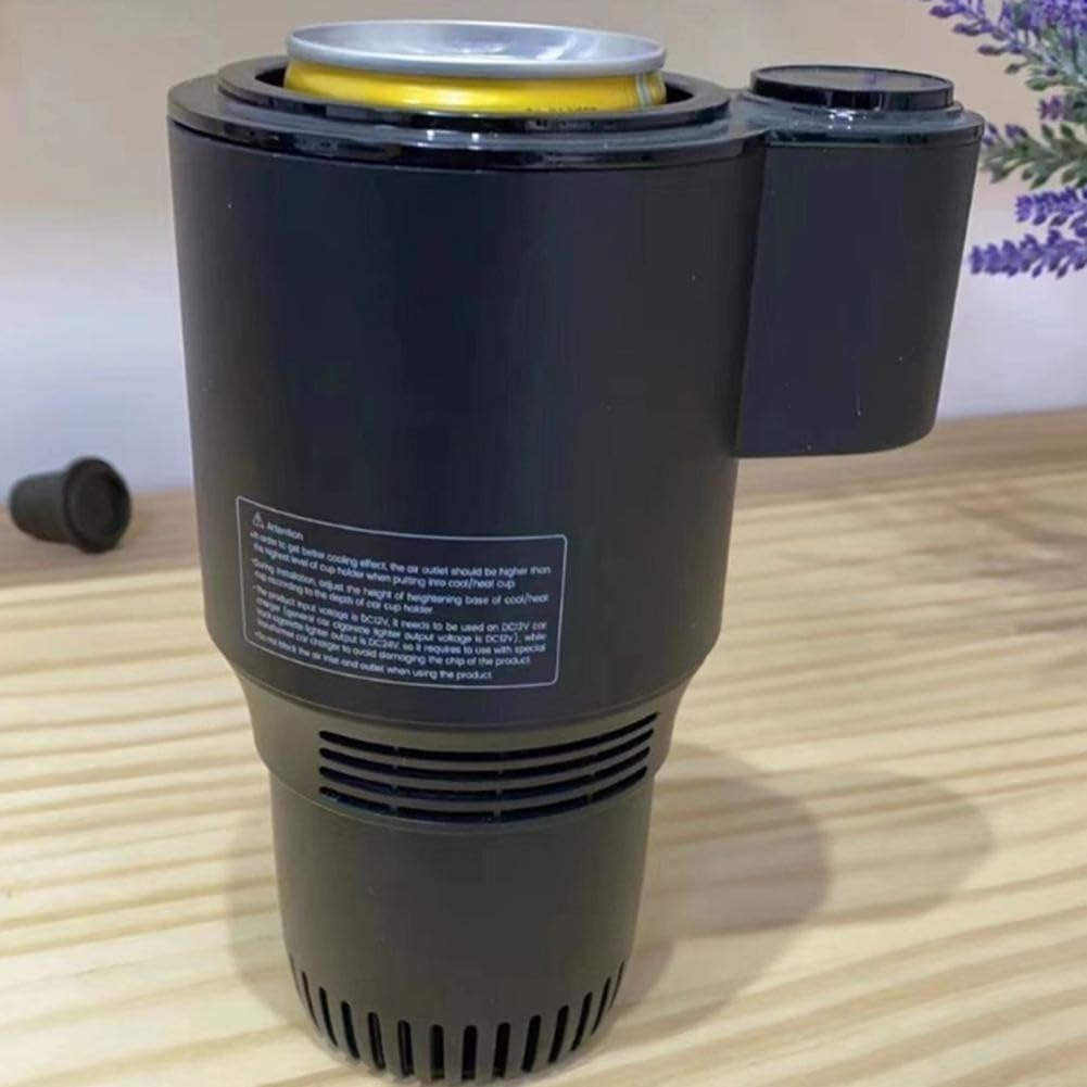 12V Auto portabicchieri refrigeratore e scaldavivande con display digitale, portatile per mini frigorifero per auto 0-60°C, scaldavivande in metallo e borsa frigo per viaggi, campeggio, pendolari