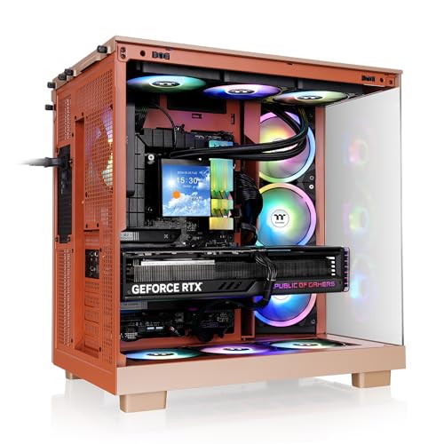 Image of Thermaltake View 380 XL TG ARGB; 4x120mm ARGB Lite Fans Included; 360mm Radiator Support; 420mm GPU Clearance; Hidden Connector Support; Dual Chamber; Gravel Sand; CA-11E-00MGWN-00
