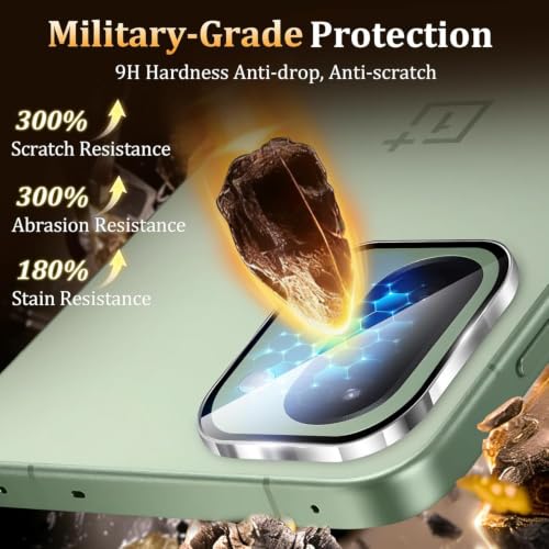 Image of 4YouQuality Camera Lens Protector Compatible with OnePlus 15R (Silver) | 9H Tempered Glass Camera Guard | Military-Grade Protection | Scratch & Impact Resistant | HD Clear | Perfect Fit Design | Easy Installation | Pack of 1