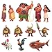 Hilloly Moana Figur Spielset, 12 Stück Figur Dekor Kuchendekorationen, Moana Puppe, Moana Cake Topper Figuren, Für Kinder Geburtstagsgeschenk