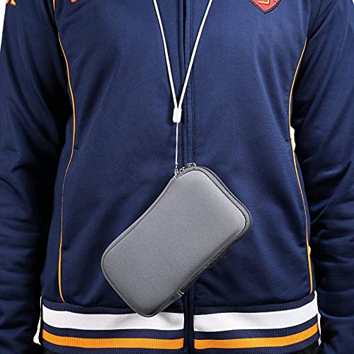 Image of Neoprene Phone Sleeve Pouch Case for Samsung Galaxy S25 Ultra S24 Ultra S25+ S24 FE S23 FE S21 FE /Plus, A15 A36 A35 A56, iPhone 16 15 14 13 Pro Max 15 Plus (Grey-L)