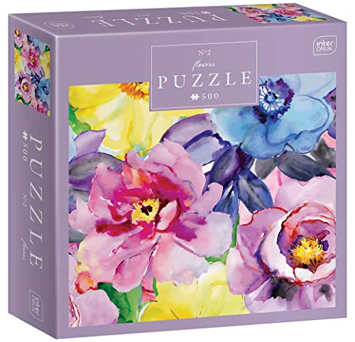 Interdruk- Puzzle, PUZ500FLO2, Flowers No. 2