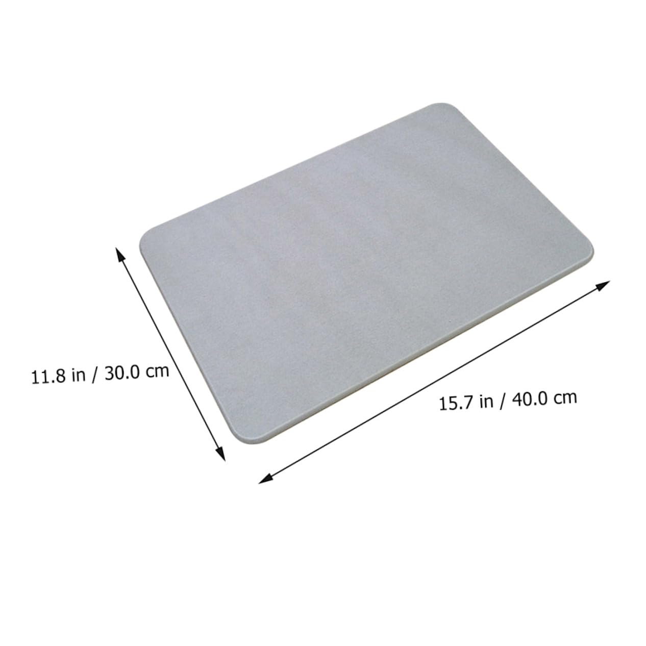 Alfombra De Baño Anslizante Absente De Diato 40x30 Cm Grigio Materiale o Secado Rápido para Ducha y Hogar Cojín De Su para Baño