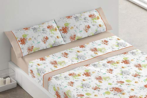 Burrito Blanco | Juego sábanas Color Beige 686 | para Cama de 105 cm (+ Medidas Disponibles) | Sábanas 105 | Cama indivual 105 Cover