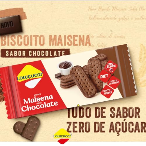 Biscoito Maisena Chocolate Lowçucar Zero Adição de Açúcares 115g