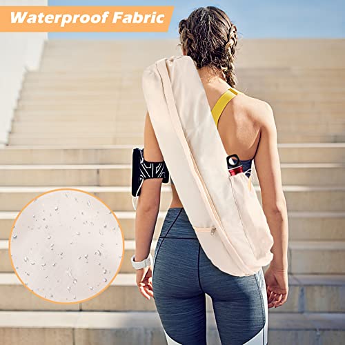 Yoga-Mat-Bag-Laelr-Adjustable-Waterproof-Strap-Yoga-Mat-Carrier-for-14-Inch-13-Inch-Thick-Exercise-Yoga-Mat-Yoga-Mat-Carrying-Bag-for-Women-Easy-to-Carry-to-Gym-Class-Travel-Beach-Park
