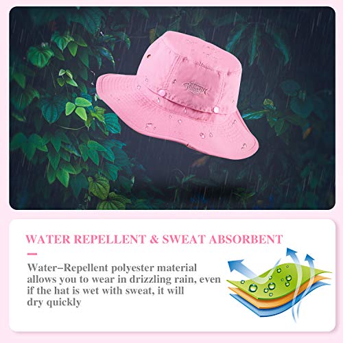 Image of Palmyth Head Net Hat, Sun Hat Safari Hat | UPF 50+, Removable Neck Flap, Water-Repellent, Wide Brim, Adjustable Chin Strap for Fishing and Gardening