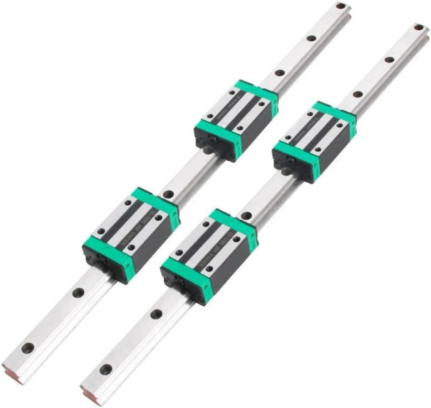 HGR25 CNC Square Guide Linear Rail 2PCS Any Length + 4PCS HGH25CA / HGW25CC Slide Block Carriage for CNC Router Engraving