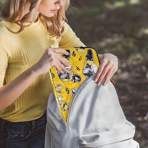Funda para portátil 13-14 pulgadas impermeable con diseño cachorro miniatura 6