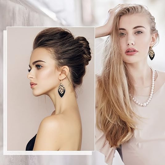 Leopard Earrings For Women Leopard Print Earrings Cheetah Print Earrings Animal Print Fashion Boho Fringed Statement Soft And Lightweight Leopard Handmade Tear Drop Dangle Jewelry - Image 6