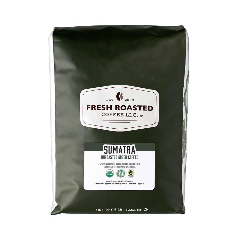 Fresh Roasted Coffee: Unroasted Organic Sumatra (Single Origin)