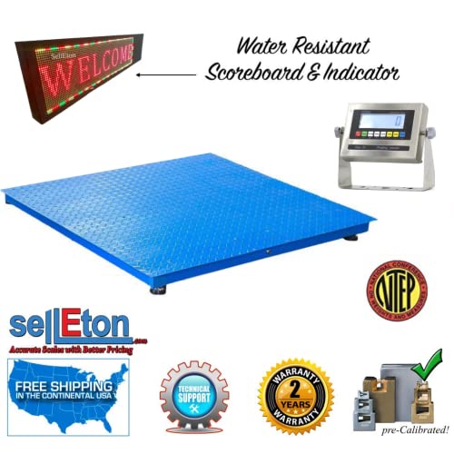 SellEton Báscula Industrial de Piso 48 x 48 pulgadas miniatura 2