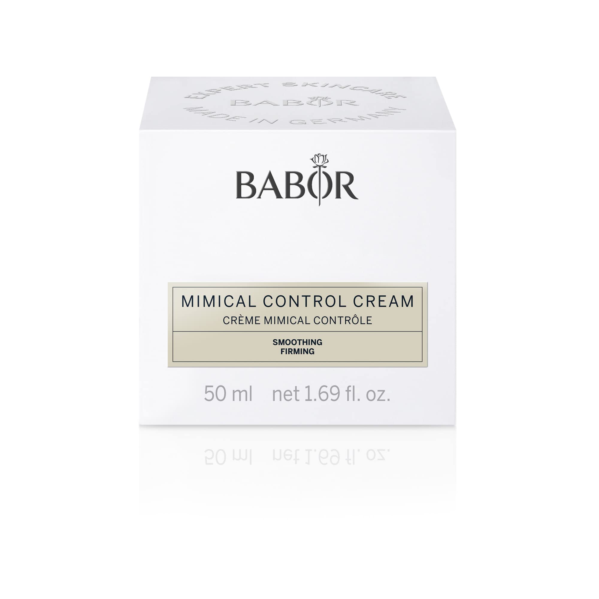 BABOR CLASSICS Mimical Control Cream, Leichte Gesichtscreme für trockene Haut, Gegen Mimikfalten und Mikroverspannungen, Vegane Formel, 50 ml