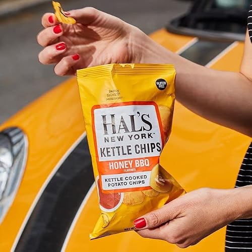 Hal's New York Kettle Cooked Gluten Free Honey Bbq Barbeque Flavored Potato Chip Crisps, 2 Oz (Pack Of 24) #TOP3