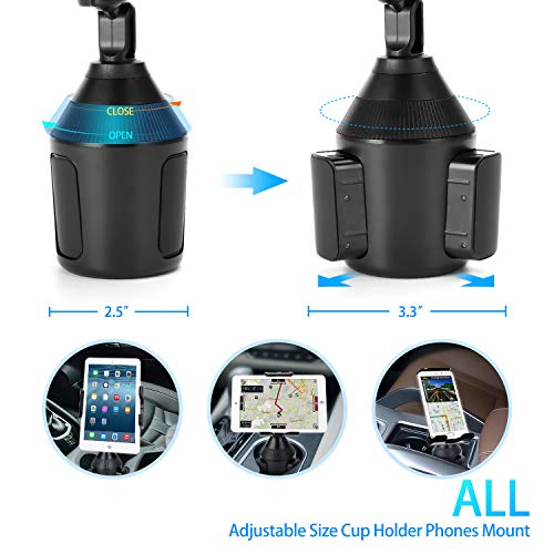 image for LEXSO Car Cup Holder Phone/Cup Holder Tablet Holder/Smartphone Mount 2