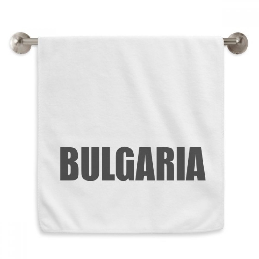 Serviette Bulgarie drap de toilette blanc et noir diadème serviette visage 13x29 inch