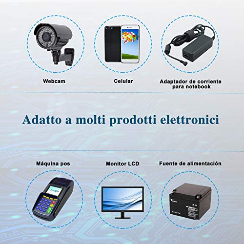 EXTRASTAR 15V 16V 18.5V 19V 19.5V 20V 4.5A 90W Cargador de Adaptador de alimentación Universal para Acer Fujitsu Gateway DELL HP Lenovo Samsung Sony Toshiba Laptop con 10 Conectores