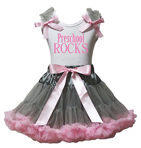 Vestido preescolar para niña con camisa blanca y falda ideal para el día a día