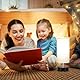 Kakanuo Nachttischlampe mit 3 Farbtemperaturen, Weiß Tischlampe mit Schalter, Leinen-Lampenschirm, Kleine Nachttisch Lampe für Wohnzimmer Schlafzimmer Büro Kinderzimmer(LED Birne Inklusive)