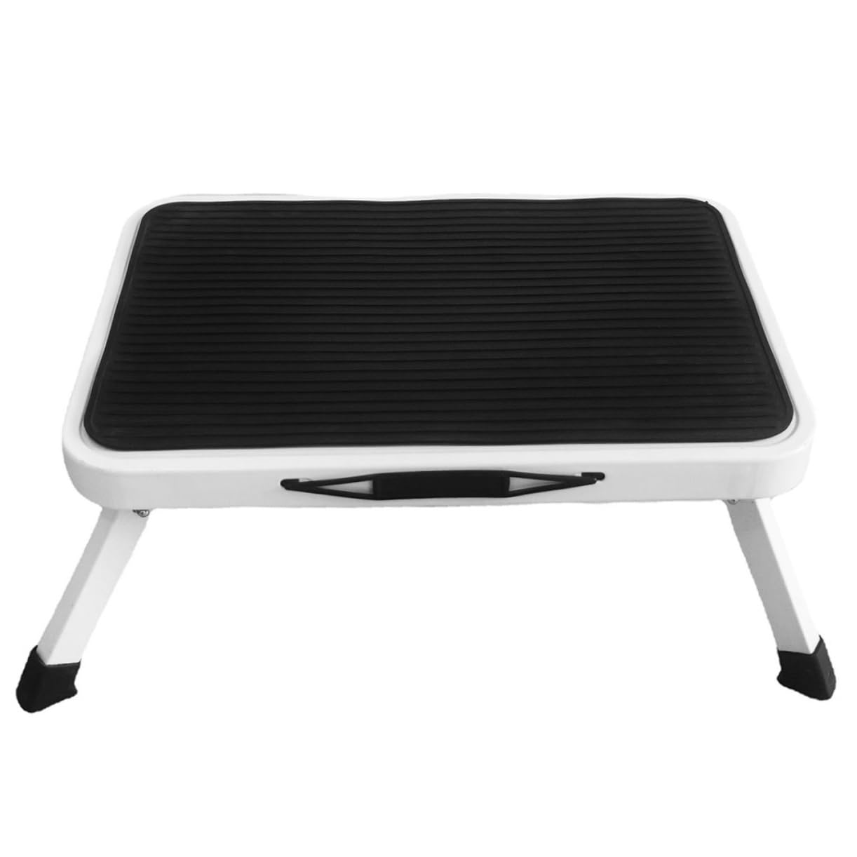 Tabouret Portable Pliable en Fer, Marchepied Noir Stable