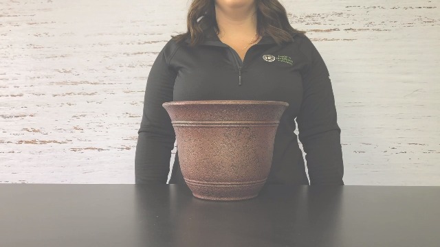 LIVING ACCENTS Sra16001p05 Sierra Pot De Fleurs, Pierre Rouge