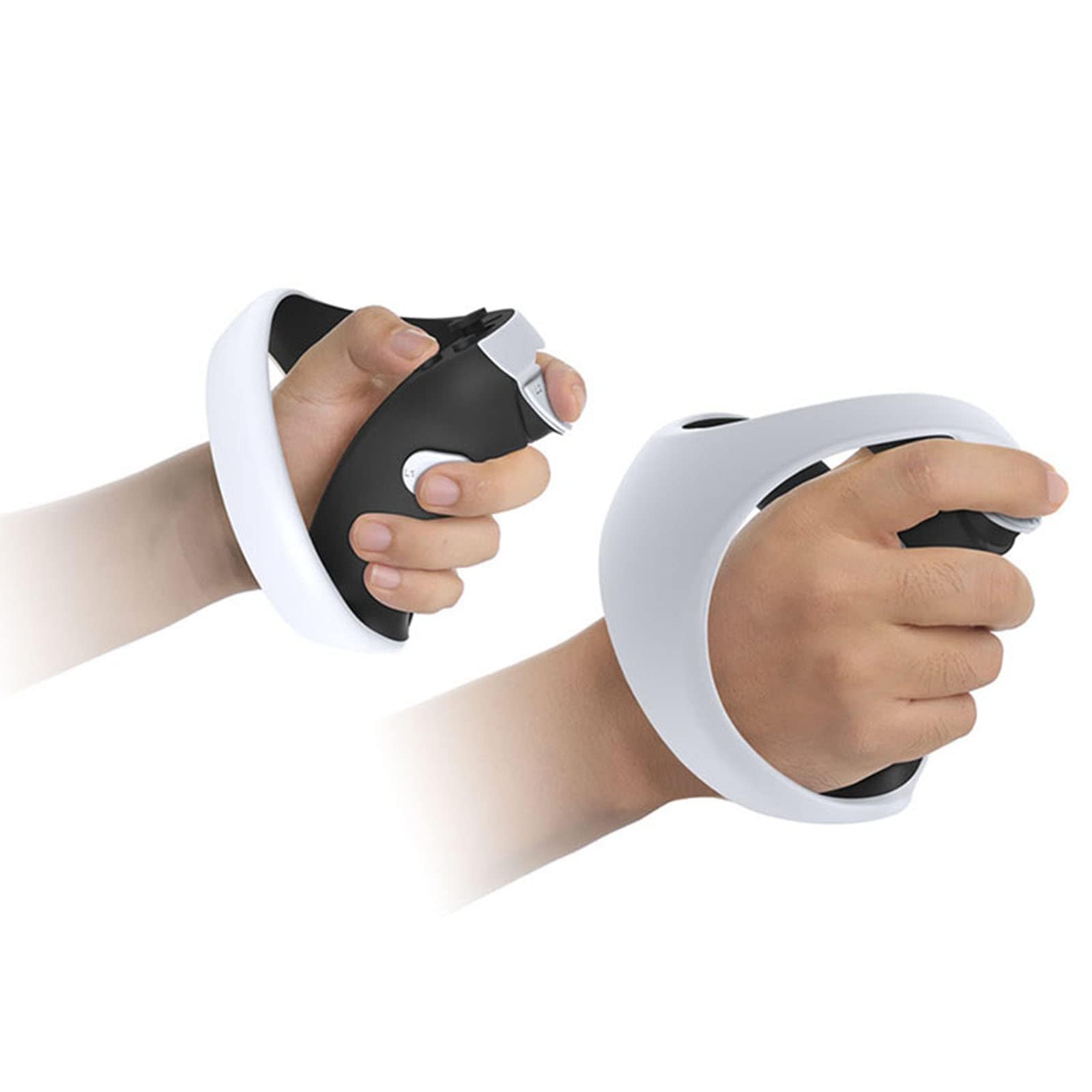 Ensemble de coques de protection VR compatible avec PS VR2, casque VR en silicone, coque d'objectif, coussinets antidérapants en silicone, capuchon à bascule