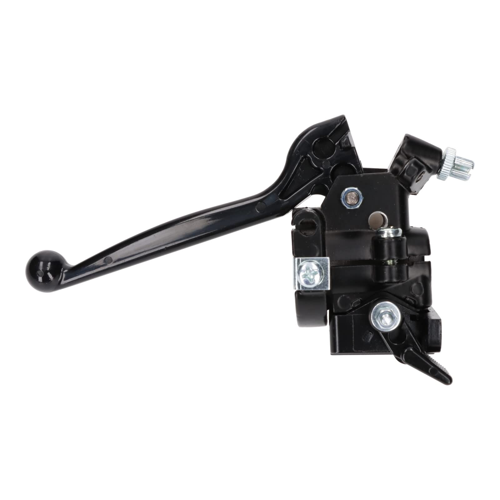 UK-Motors Bremshebel Armatur rechts für Simson S50 S51 S53 S60 S80 SR50 SR70 SR80 KR51 (Schwarz, Aluminium, 100%, Durchmesser 22 mm)