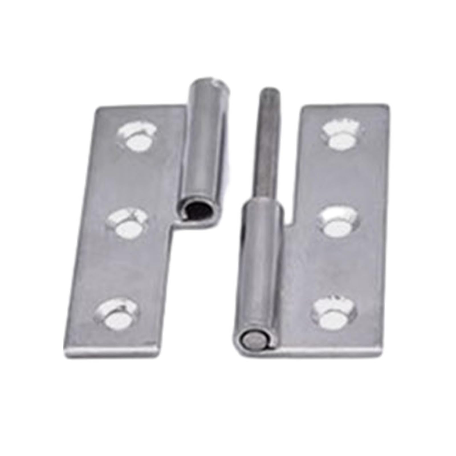 Ujzgbxqvshm One Color Folding Door Hinge,Stainless Steel Detachable 2/2.5/3/4Inch Flag Shape Slip Joint Removable Furniture Hardware(3 Inch Right)