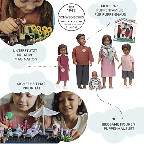 Lundby Puppenhaus Puppen für Familie - Puppenfamilie Nikki - Biegepuppen - Zubehör - Figuren - Maßstab 1:18 – Bild 3