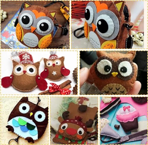 Image of Pack of 4 Brown Shades Felt Fabric Sheet Stiff (Hard) Size 19 inch x 21 inch inch | School DIY Crafts Patchwork, Table & Board Backdrops, Embroidery Sewing