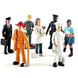 People at Work Figurines Toys Individually Hand-Painted People Figurines Toy Playset Realistic...