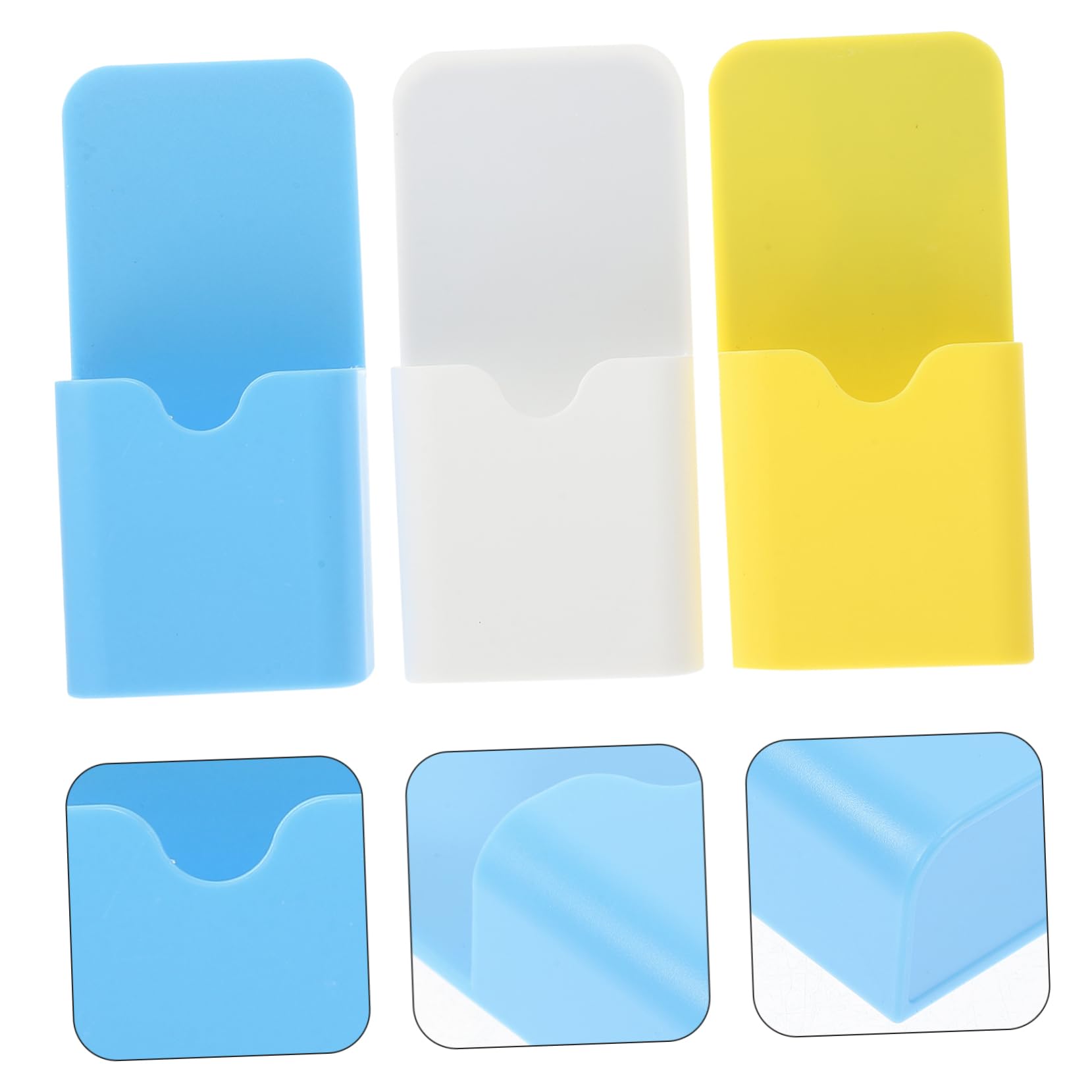 DOITOOL 4 Set Portapenne Magnetico Organizer Per Cancelleria Con Design E Adesivo Per Lavagna Include E Bianco Per Ufficio E Casa 3 Pezzi * 4