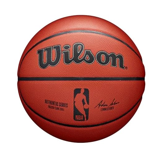 WILSON NBA Authentic Indoor Competition Basketball - Brown, Size 7-29.5"