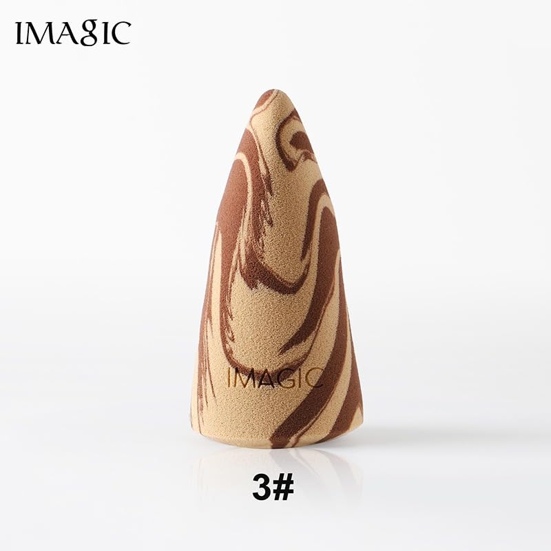 Image of IMAGIC PROfessional Cosmetic Duo Color Top Hill Makeup Sponge Wet & Dry Use Soft Non-latex Material Puff (02)