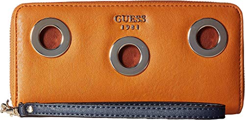 Preisvergleich Produktbild Guess Dynah dames portemonnee met studs caramel-blauw SWTM6791460