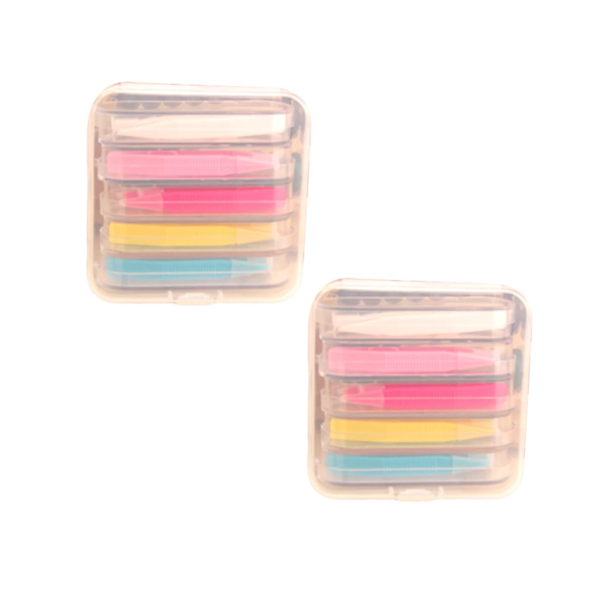 Beavorty 6 Scatole accessori per lenti bastoncino per lenti a contatto bastoncino leva lenti diffusore pinzette portatile sacche bag pinzetta per lenti inseritore di lenti rinfrescante clip